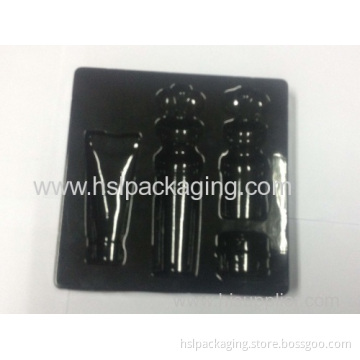 Flocking Blister Insert Tray For Cosmetic Felt-lined Tray 